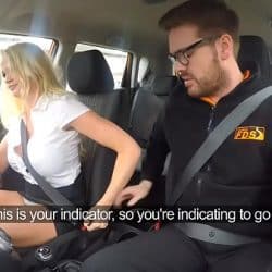 Busty blonde milf fucked by instructor