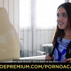 PORNO ACADEMIE – Naughty schoolgirl Esperanza del Horno fetish threeway sex